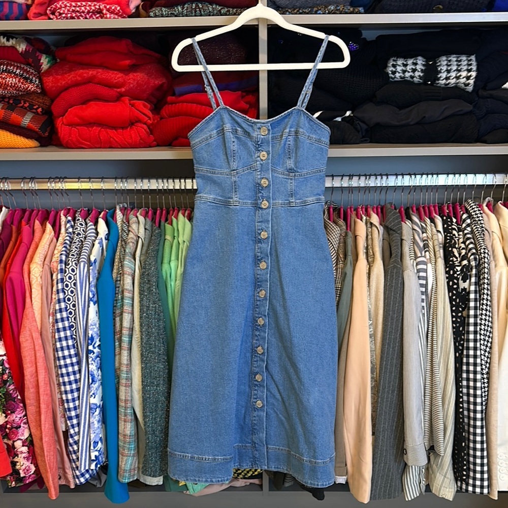 Universal Thread blue adjustable strap smocked ba… - image 1